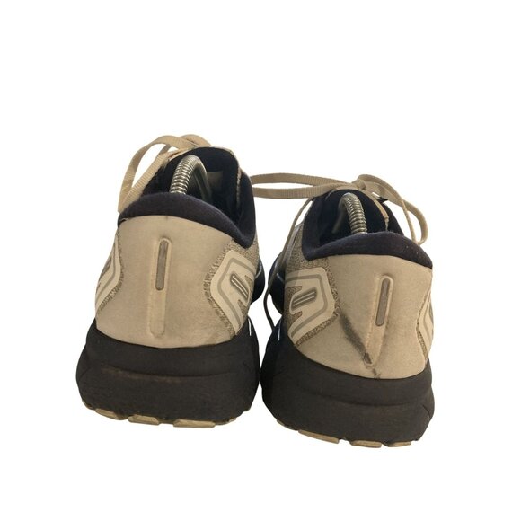 Brooks Ghost 14 Men size 8.5 Beige Navy Lightweight Mesh Sneakers Running Shoes - Picture 4 of 8